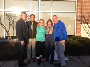 Two families that inspire, with Dave and Grace Gallagher, Pam Cross (Meg's Mom), and Scott Menzies. 